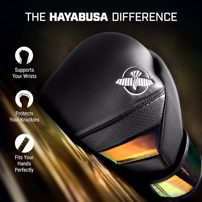 Hayabusa T3 Boxing Gloves -black/Iridescent 